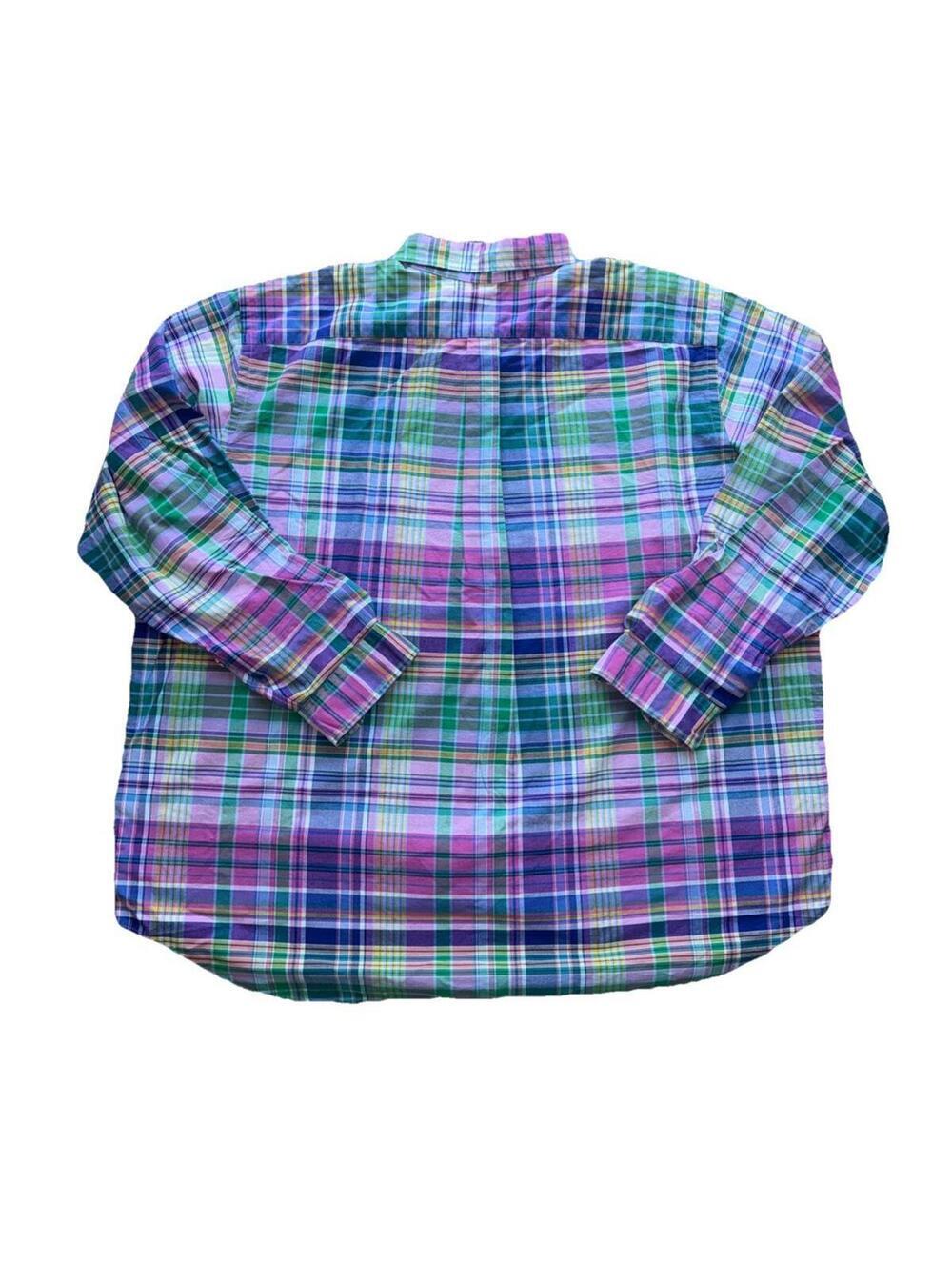 Polo Ralph Lauren Blue Pink Green Plaid Button Down Shirt Men’s 3XB NWT $125 - Picture 5 of 5